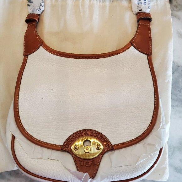 NWOT Vintage Dooney & Bourke WHITE  AWL Cavalry Collection, Ammunition Pouch - Picture 1 of 16